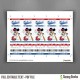 Mickey Mouse Baseball Birthday Ticket Invitations (Phillies)